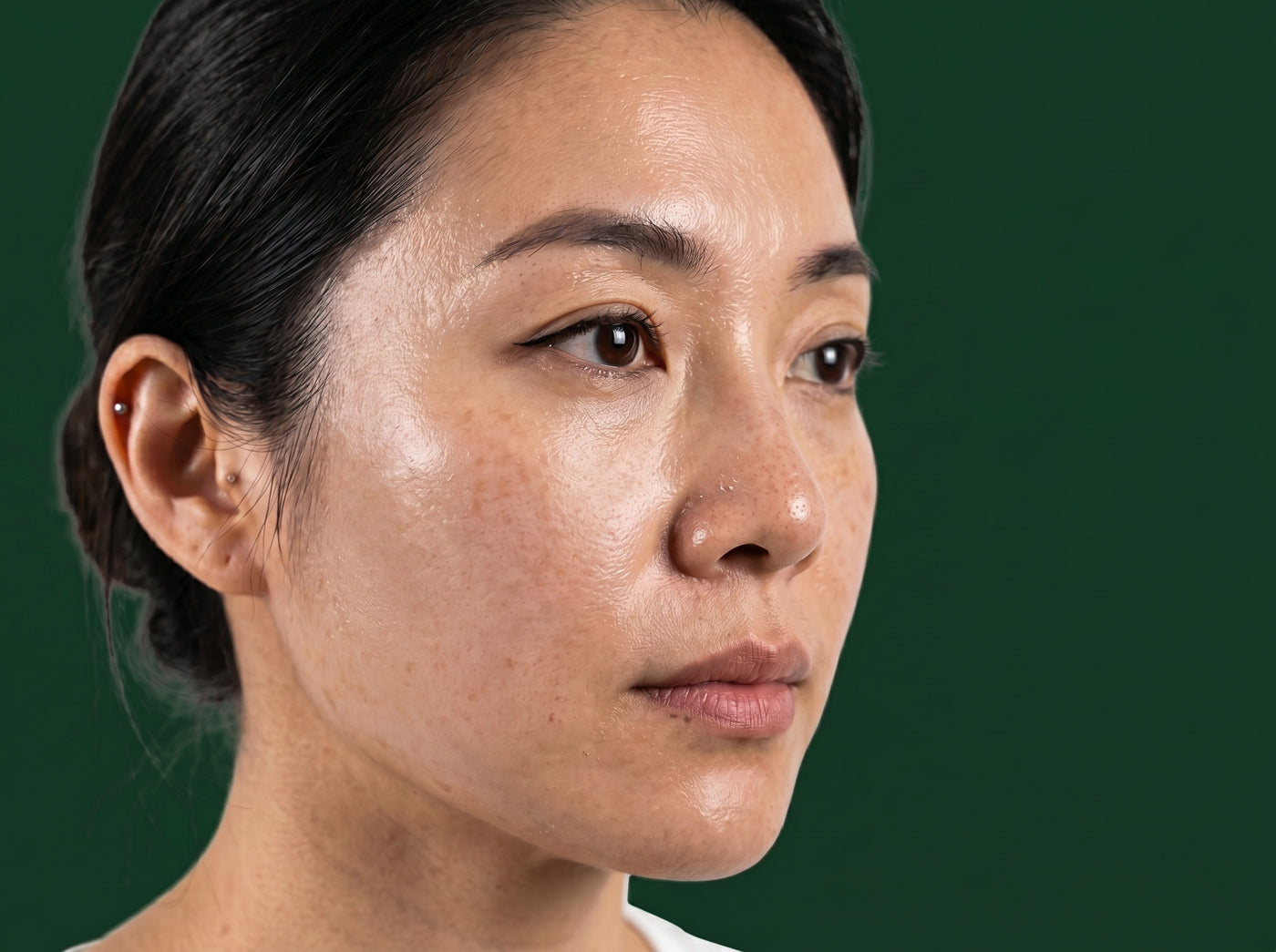 Skin macro before and after texture detail